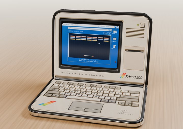 Bricks on the Amiga 500-style Friend 500